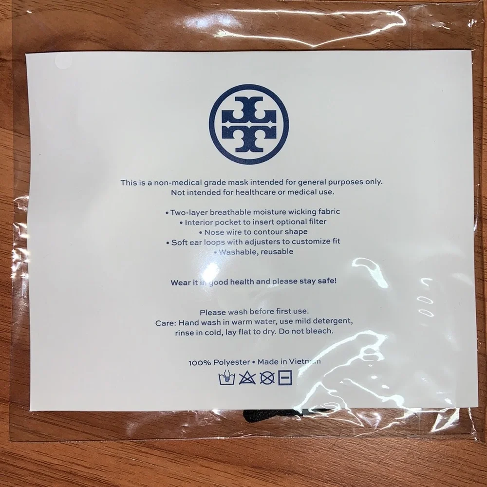 Brand New in Packaging Tory Burch Face Mask